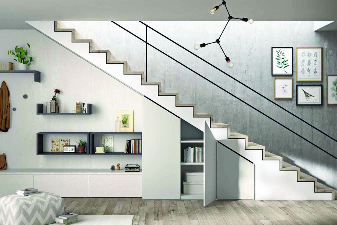 Meuble sous escalier complet sur mesure